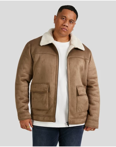 Johnny Bigg - Val Sherpa Suede Jacket