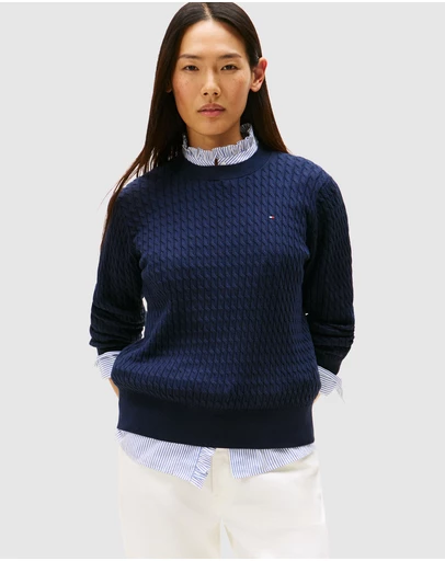 Tommy Hilfiger - Fine Gauge Cable Knit Jumper