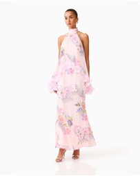 Elliatt - Millie Tiered Gown in PinkMulti