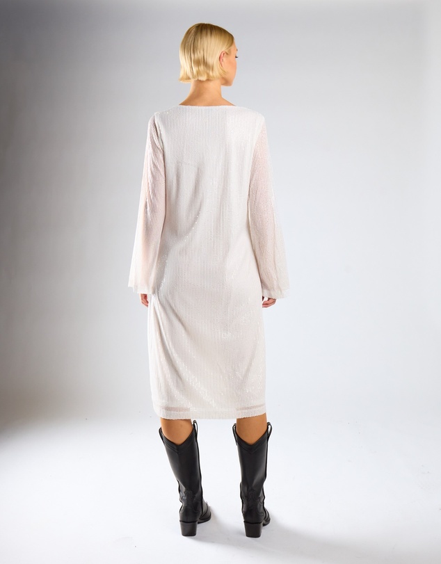 Glamorous - V neck long sleeves midi dress