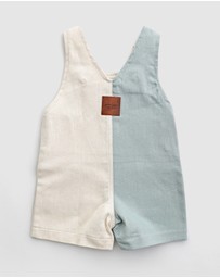WITH LOVE FOR KIDS - Everett Short Denim Overalls - Babies - Kids
