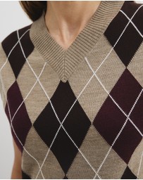 Country Road - Argyle Knit Vest