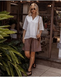 ALEXANDRA - Jolta Blouse White