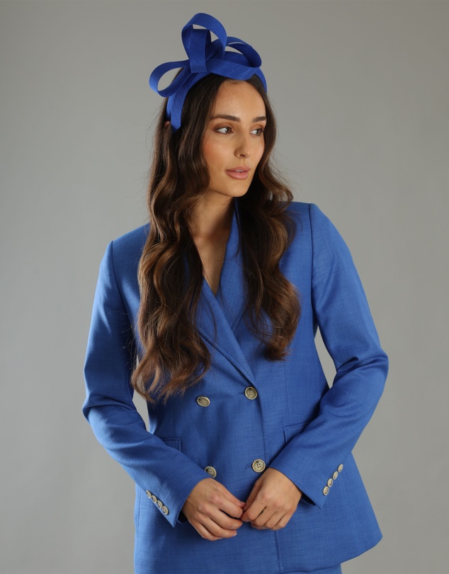 Morgan & Taylor - Mel Fascinator in Cobalt Blue