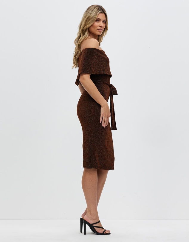 Romance by Honey and Beau - Gemma Off The Shoulder Dress