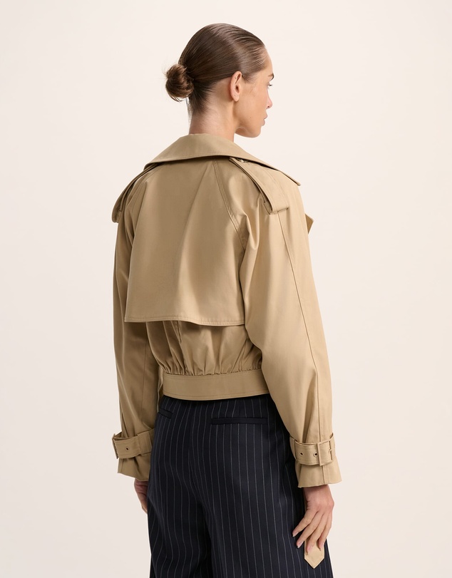 SABA - Lana Cropped Cotton Trench