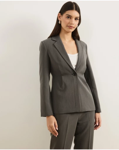 Atmos&Here - Jane Tailored Tuck Detail Blazer
