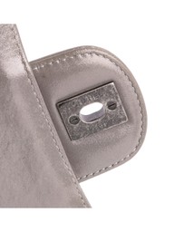 Pre-Loved by Azura Reborn - Pre-Loved Mini Square Classic Chevron Iridescent Calfskin Single Flap