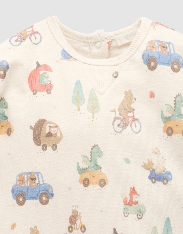 Purebaby - Fleecy Track Growsuit -Kids-Babies