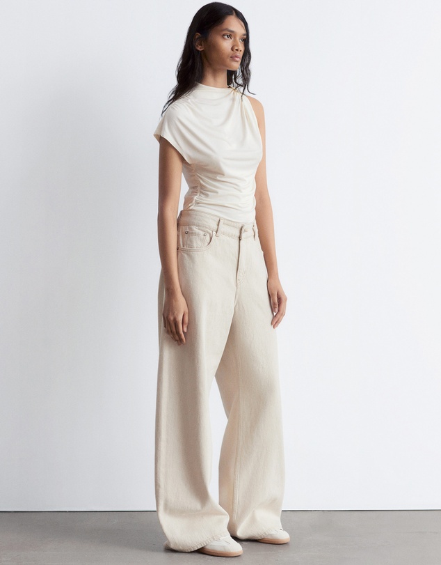 & Other Stories - Ruche Gold-Buckle Top