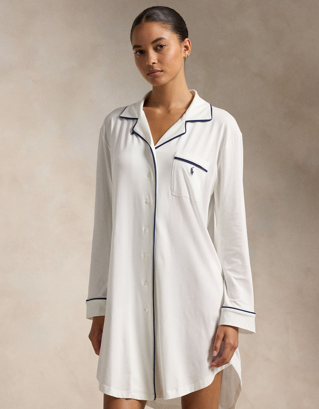 Polo Ralph Lauren - Polo Essentials Long Sleeve Cotton Jersey Sleepshirt