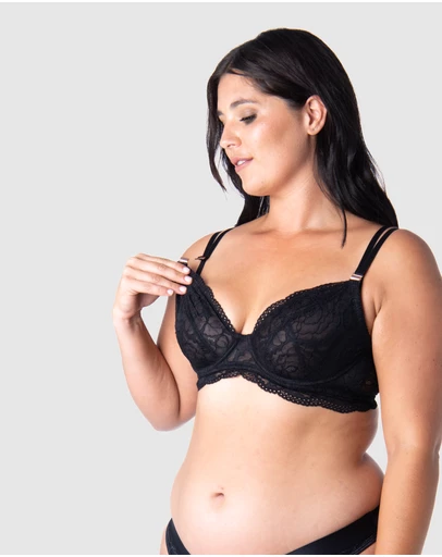 Hotmilk Maternity Lingerie - Heroine Plunge Nursing Bra - Flexiwire
