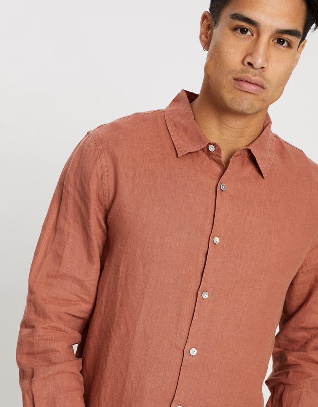 Assembly Label - Casual Long Sleeve Linen Shirt