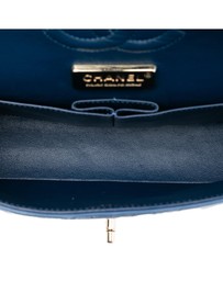 Pre-Loved by Azura Reborn - Pre-Loved Medium Classic Glazed Calfskin Camellia Double Flap