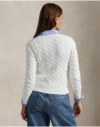 Polo Ralph Lauren - Cable-Knit Cotton Crewneck Cardigan
