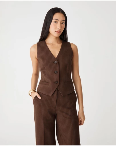 Forcast - Zara Pinstripe Vest