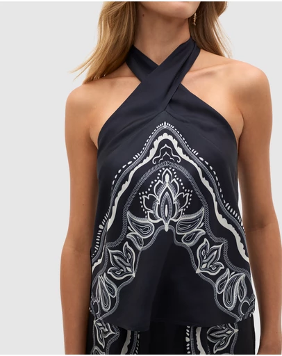 Seed Heritage - Scarf Print Halter