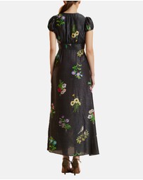 Cynthia Rowley - Printed Lurex Midi Dress