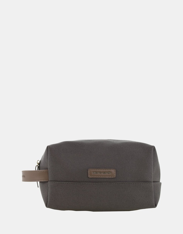 Pierre Cardin - Pierre Cardin Coated Canvas Travel Toiletry Bag