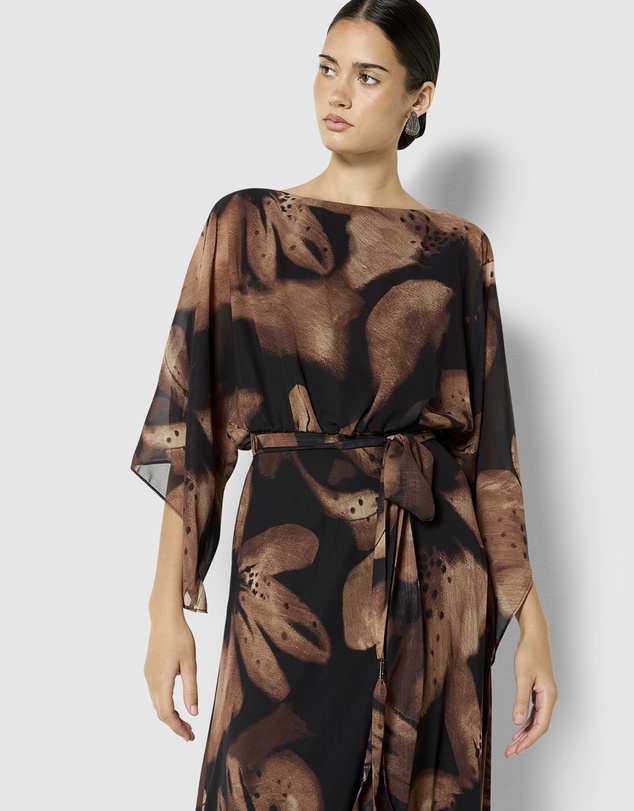 Montique - Charlize Chiffon Printed Dress