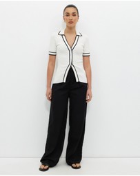 Calli - Lari Short Sleeve Rib Knit