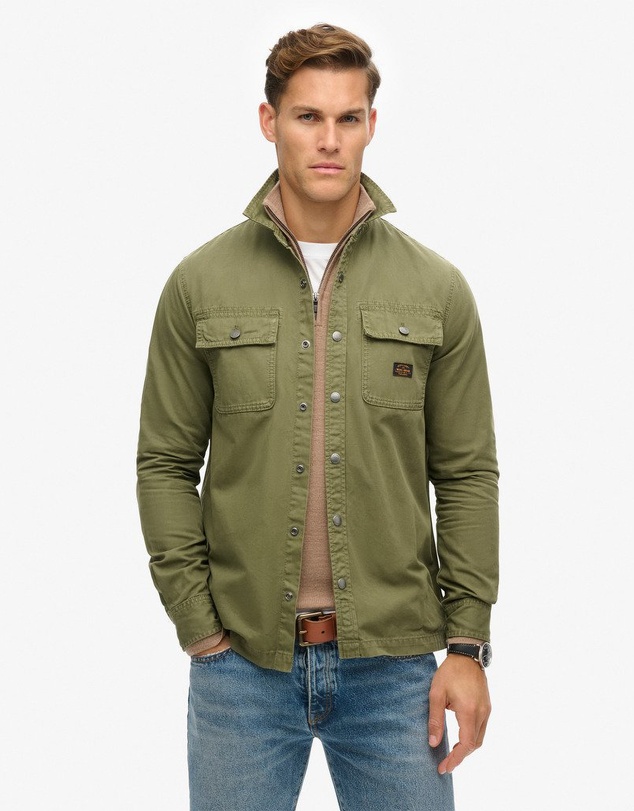 Superdry - Organic Cotton Canvas Workwear Overshirt