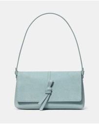 Kate Spade - Loop Fine Grain Leather and Suede Small Flap Shoulder Bag