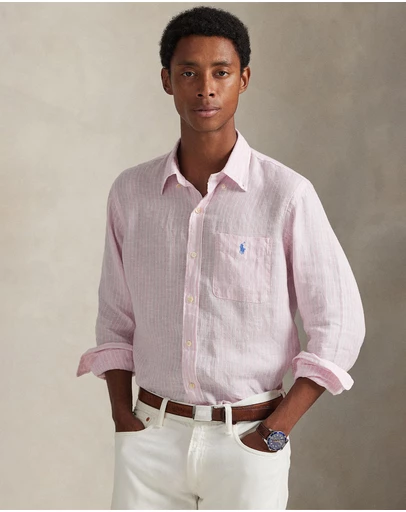 Polo Ralph Lauren - Custom Fit Striped Linen Shirt