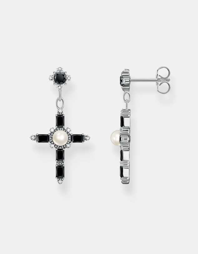 THOMAS SABO - Romance Earrings Black Cross