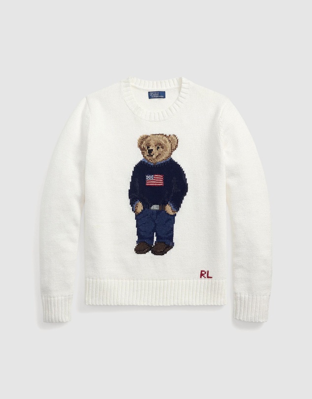 Polo Ralph Lauren - Polo Bear Linen-Cotton Crewneck Sweater - The ICONIC Exclusive