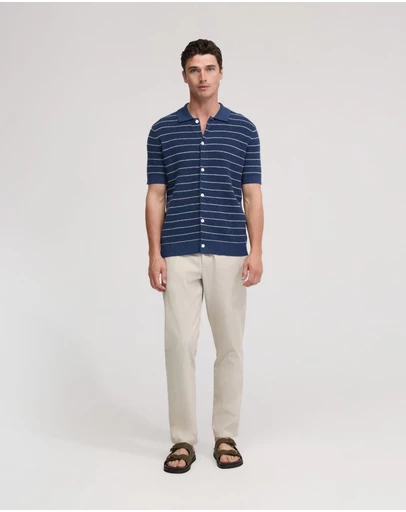 Oxford - Carlos Stripe Knitted Shirt