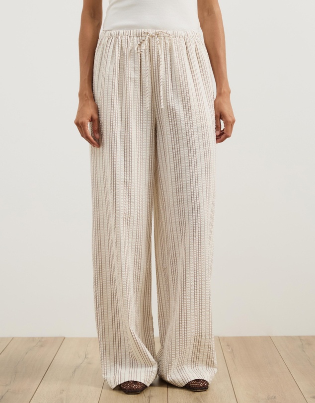 Atmos&Here - Tenley Stripe Wide Leg Pants