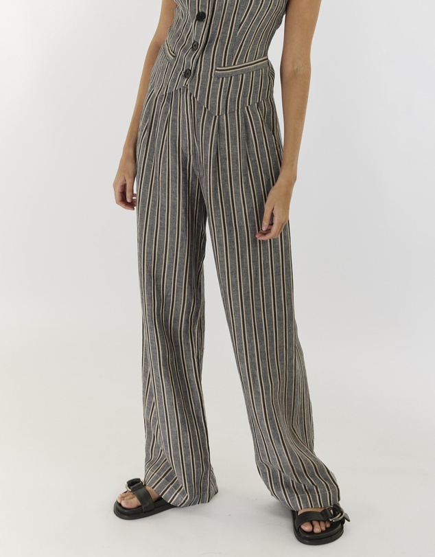Amelius - Set Sail Linen Stripe Pant