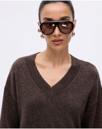 Minima Esenciales - Lorin Wool Cashmere V Neck
