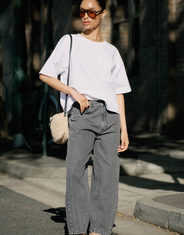 Ceres Life - Maggie Tapered Barrel Jean