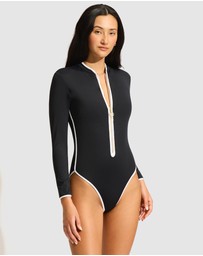 Seafolly - Longsleeve Zip Front One Piece