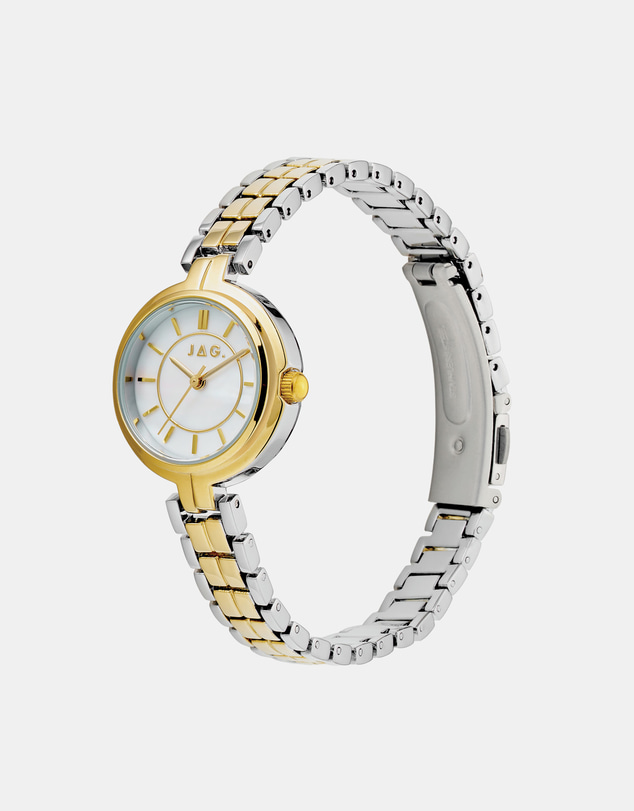 Jag - Kelly Womens White MOP Dial 27mm Gold & Silver Watch
