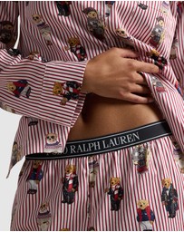 Polo Ralph Lauren - Madison Cotton Long Sleeve Button Down Pyjama Set