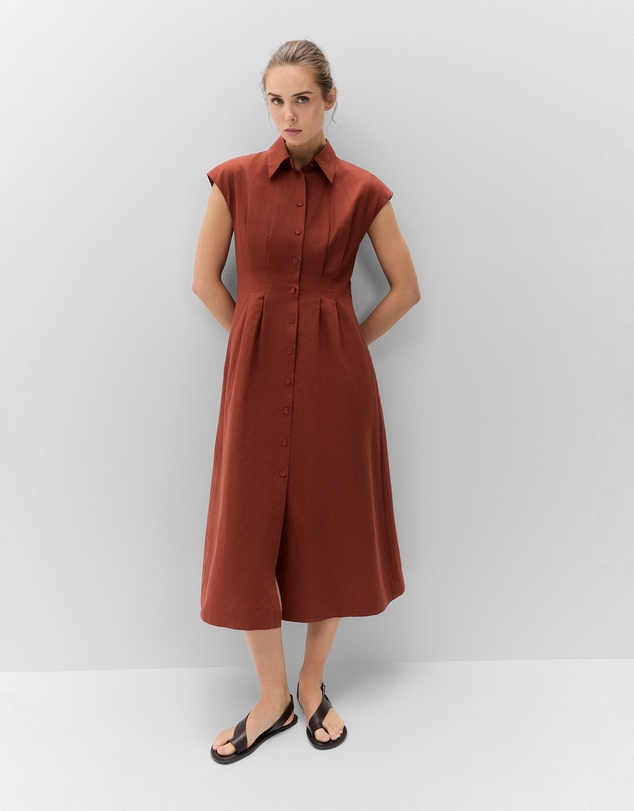 UNISON - Collared Midi Dress