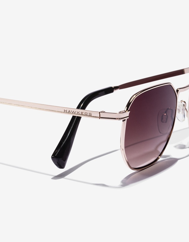 Hawkers Co - HAWKERS - Silver Smoke Brown SIXGON  Sunglasses for Men and Women UV400