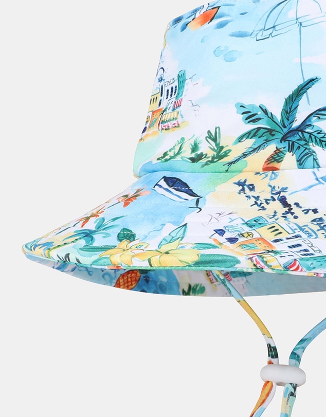 Minihaha - Luca Swim Hat With Quick Release Neck Tie - Babies-Kids