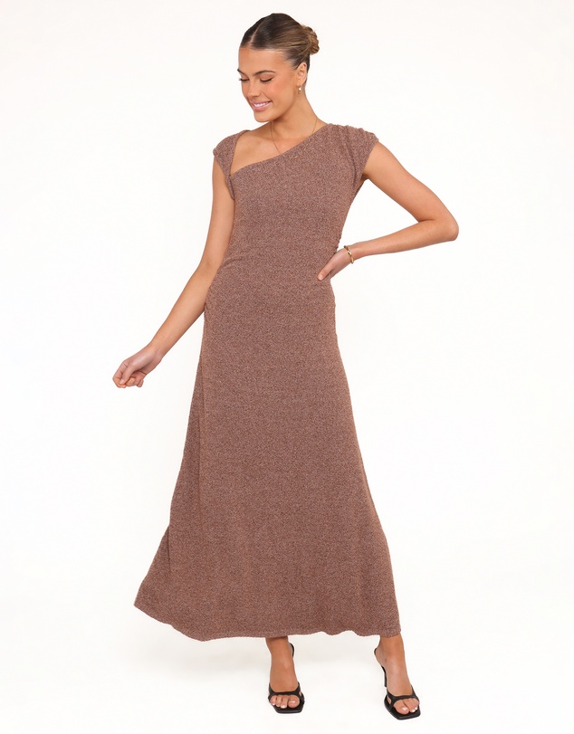 Petal & Pup - Talisa Midi Dress - Brown Marle