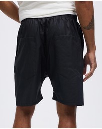 Surrounded By Ghosts - The Obsidian Coated Canvas Drawstring Shorts