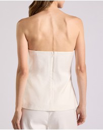 David Lawrence - Alima Stretch Linen Top