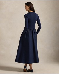 Polo Ralph Lauren - Cotton Long-Sleeve Dress