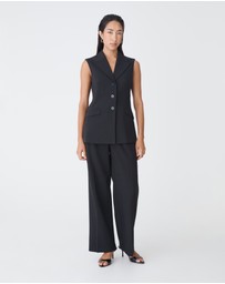Forcast - Nikki Long Collared Vest