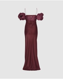 ROTATE - Chiffon Puff Sleeve Dress