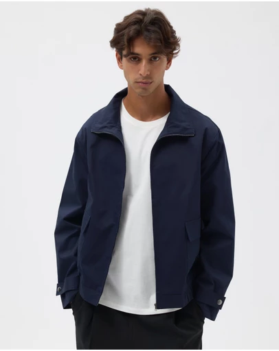 AERE - Maddox Cotton Twill Funnel Jacket