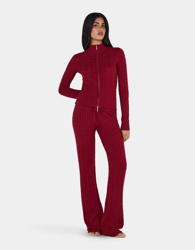 Ownley - Peridot Cable Knit Trackpant