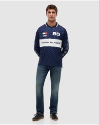 Tommy Hilfiger - Geometric Flag Print LS Rugby Shirt